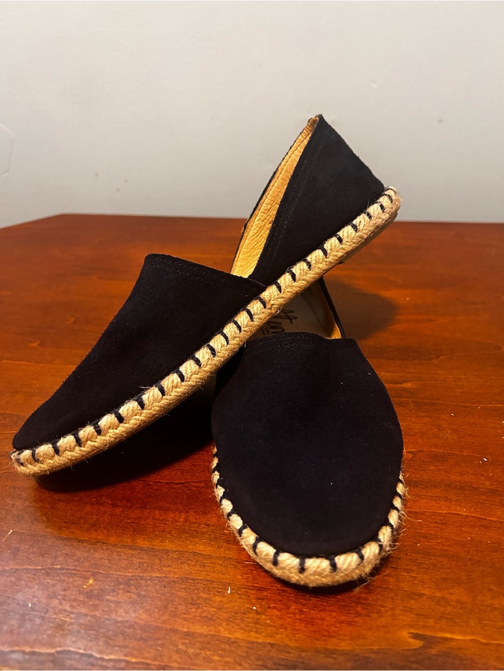 Mediterrarea hand made in Spain Navy Suede Espadrille Flats - Women's Slip-On 39